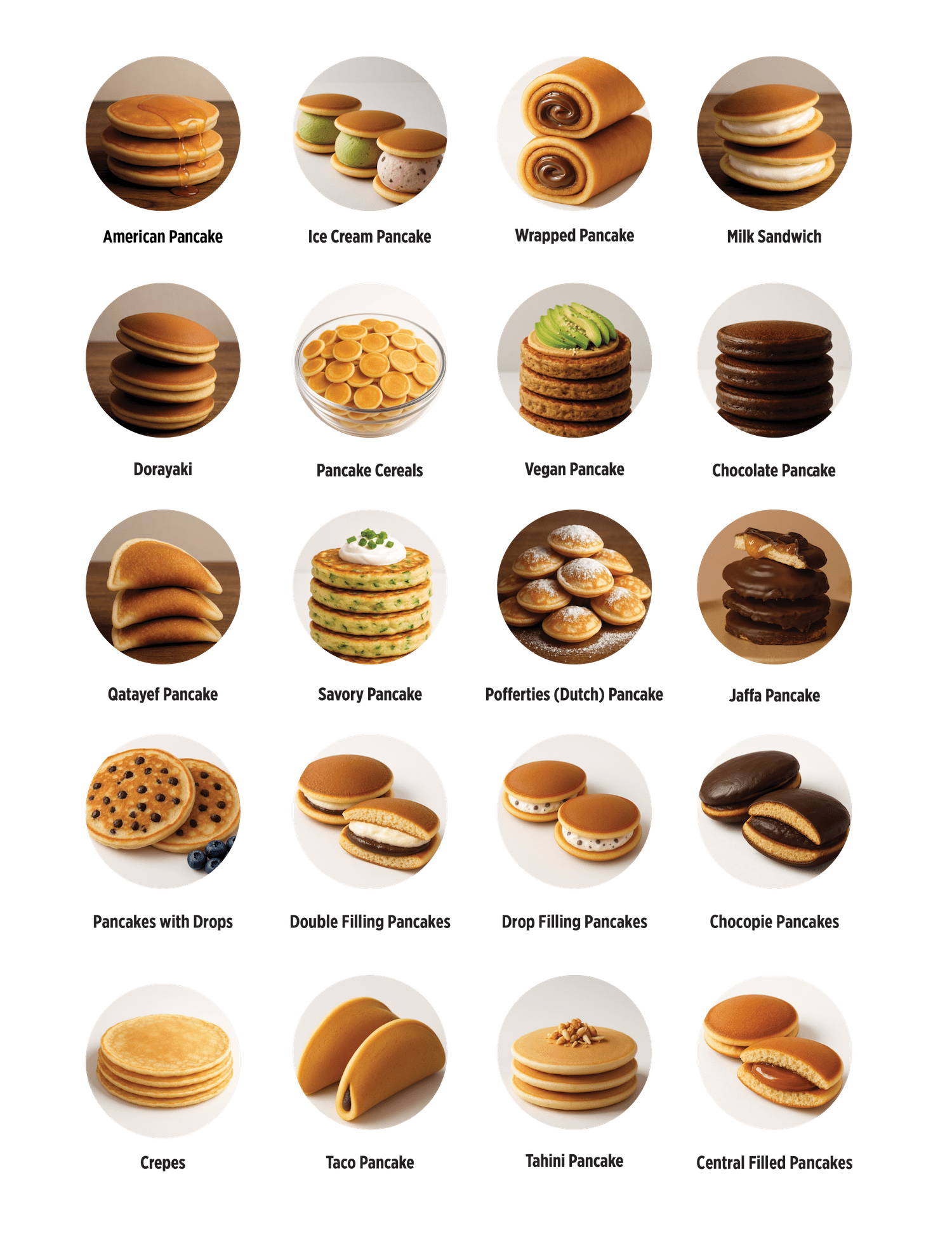 Industrial Sandwich Pancake & Dorayaki types
